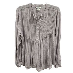 Sundance Gray Striped Blouse